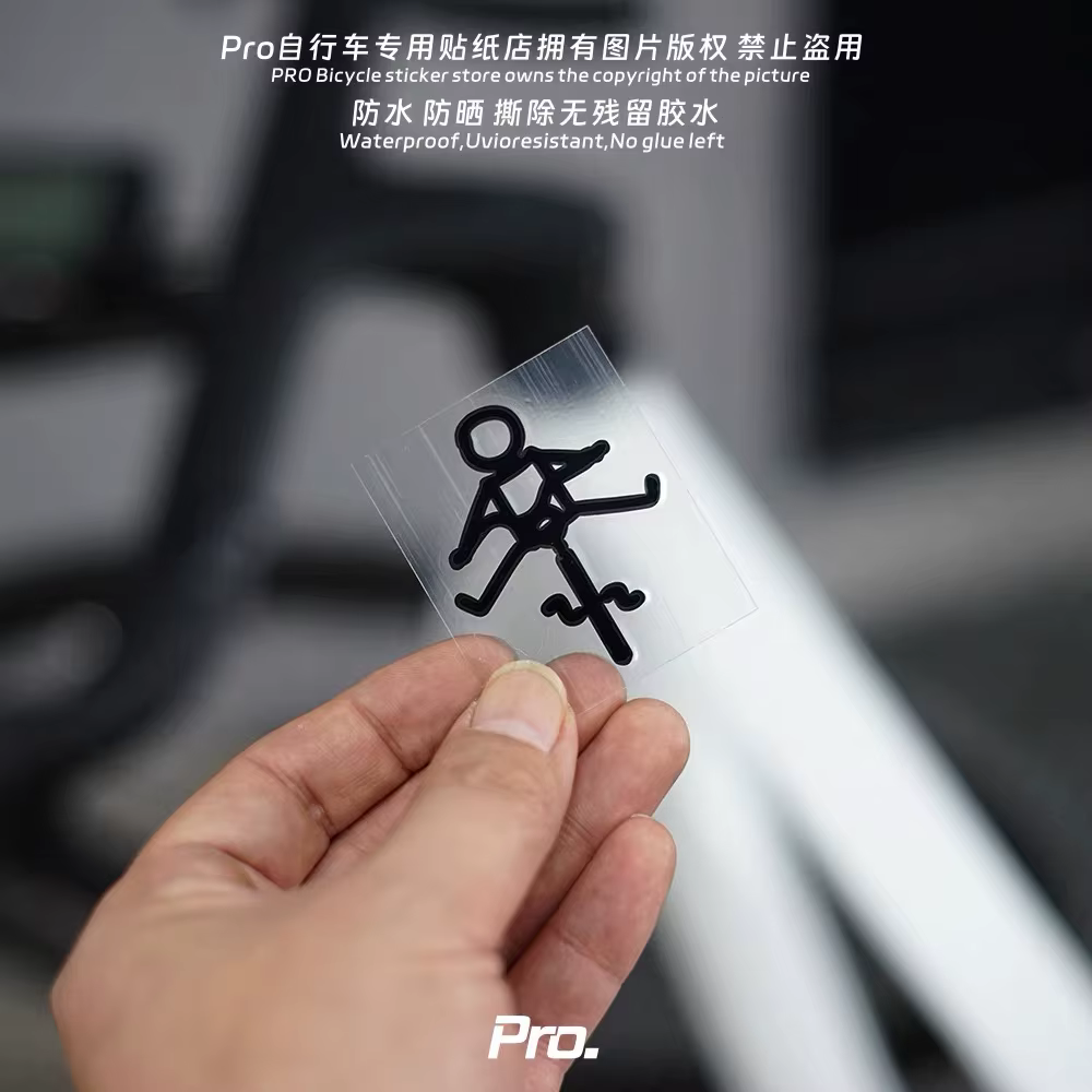 Nouveaux autocollants amusants pour cadre de vélo, à coller sur le tube supérieur, pour la pratique