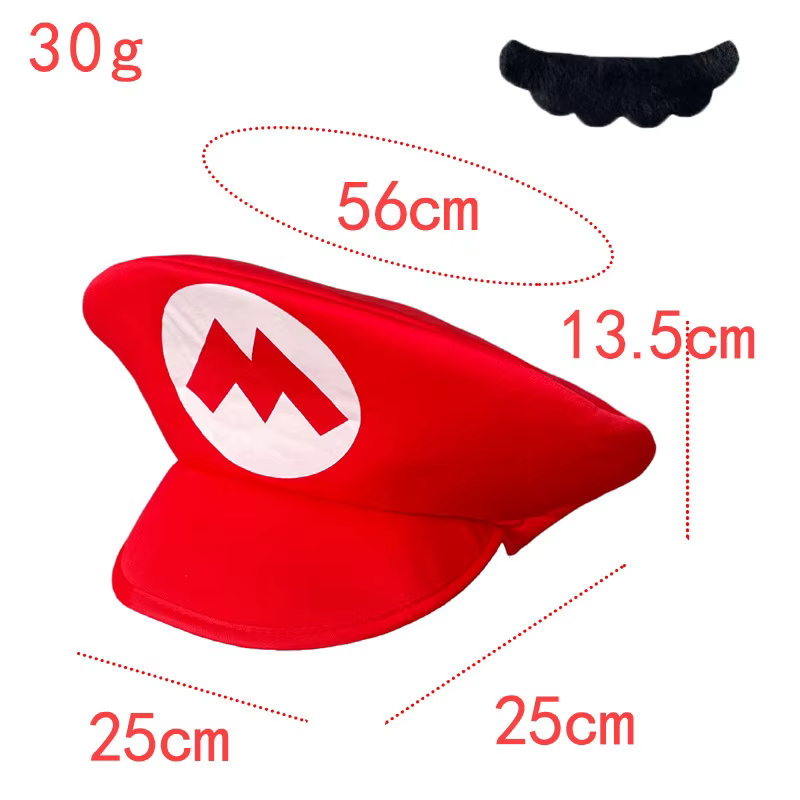 Chapeau rouge Super Mario Odyssey, casquette de Cosplay Anime, accessoire de Costume de personnage c