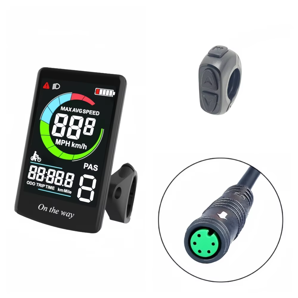 Ebike LCD affichage C13 UART HMI pour Bafang moteur d'entraînement central BBS01 BBS02B BBSHD Conver