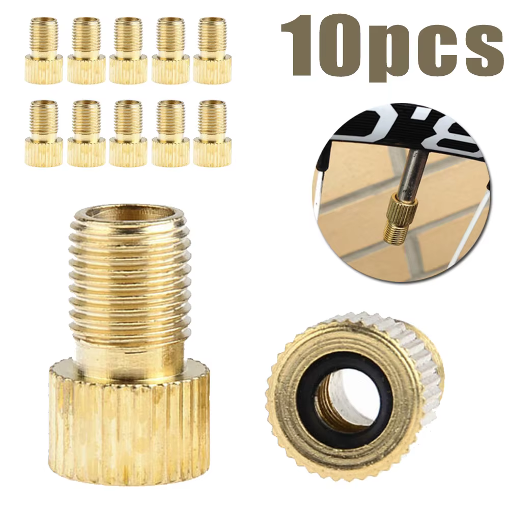 10x adaptateurs de Valve de pompe à vélo 15x8x8mm pour VTT moto adaptateur de convertisseur de cycli