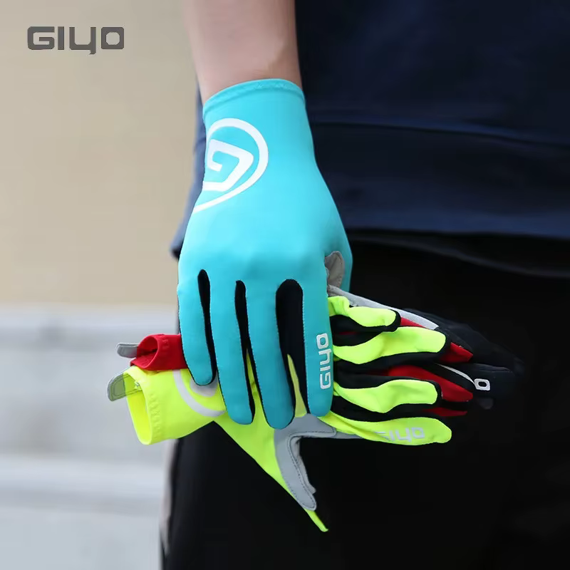 Giyo – gants de cyclisme à doigts complets en tissu Lycra, mitaines longues antidérapantes pour vélo