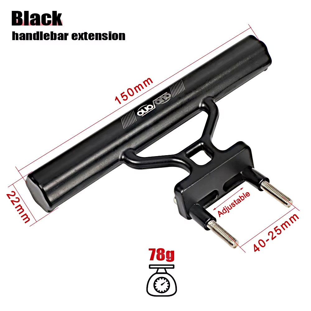 OUO support d'extension de guidon de vélo ultraléger en alliage d'aluminium, accessoire de cyclisme