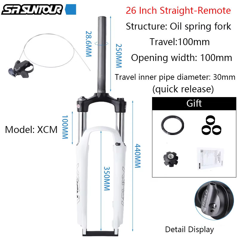 Fourche de vélo SUNTOUR EPIXON originale 26 pouces, 27,5 pouces, 29 pouces, fourche à air et huile (