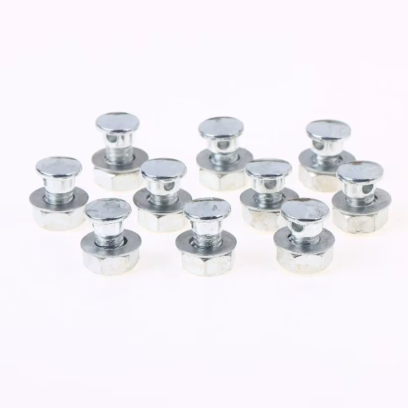 Ensemble Premium de 10 Clips de Câble de Frein de Vélo, Pinces en Fer et Vis de Fixation Argentées,