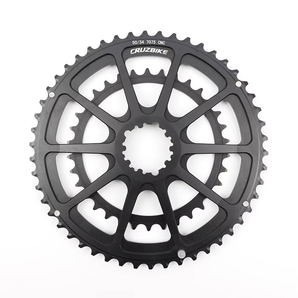 Plateau de pédalier double CRUZbike pour vélo de route 50-34T 52-36T 52-42T 53-39T pour pédalier 9/1