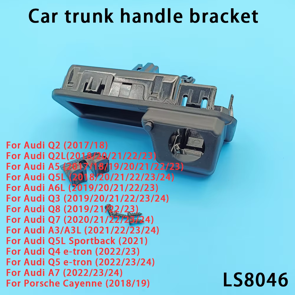 Poignée de commutateur de coffre arrière de voiture, support de caméra de recul, accessoires pour Au