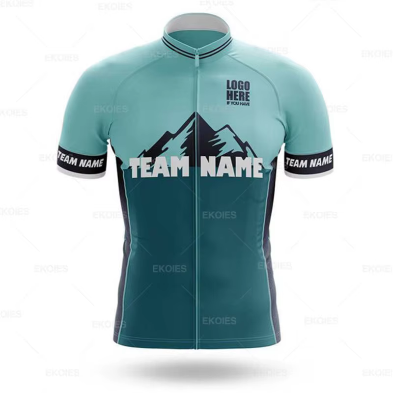 Personnaliser personnaliser vtt vélo vêtements été unisexe vélo respirant vêtements professionnel pe