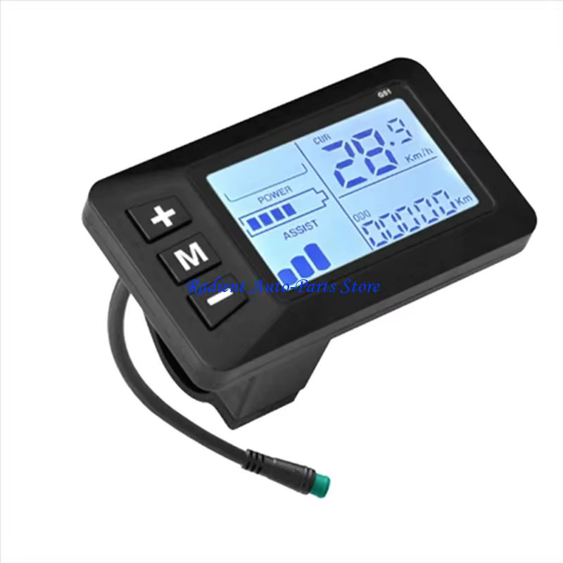 Compteur vitesse LCD T3EF G51 pour scooter électrique vélo avec connecteur étanche