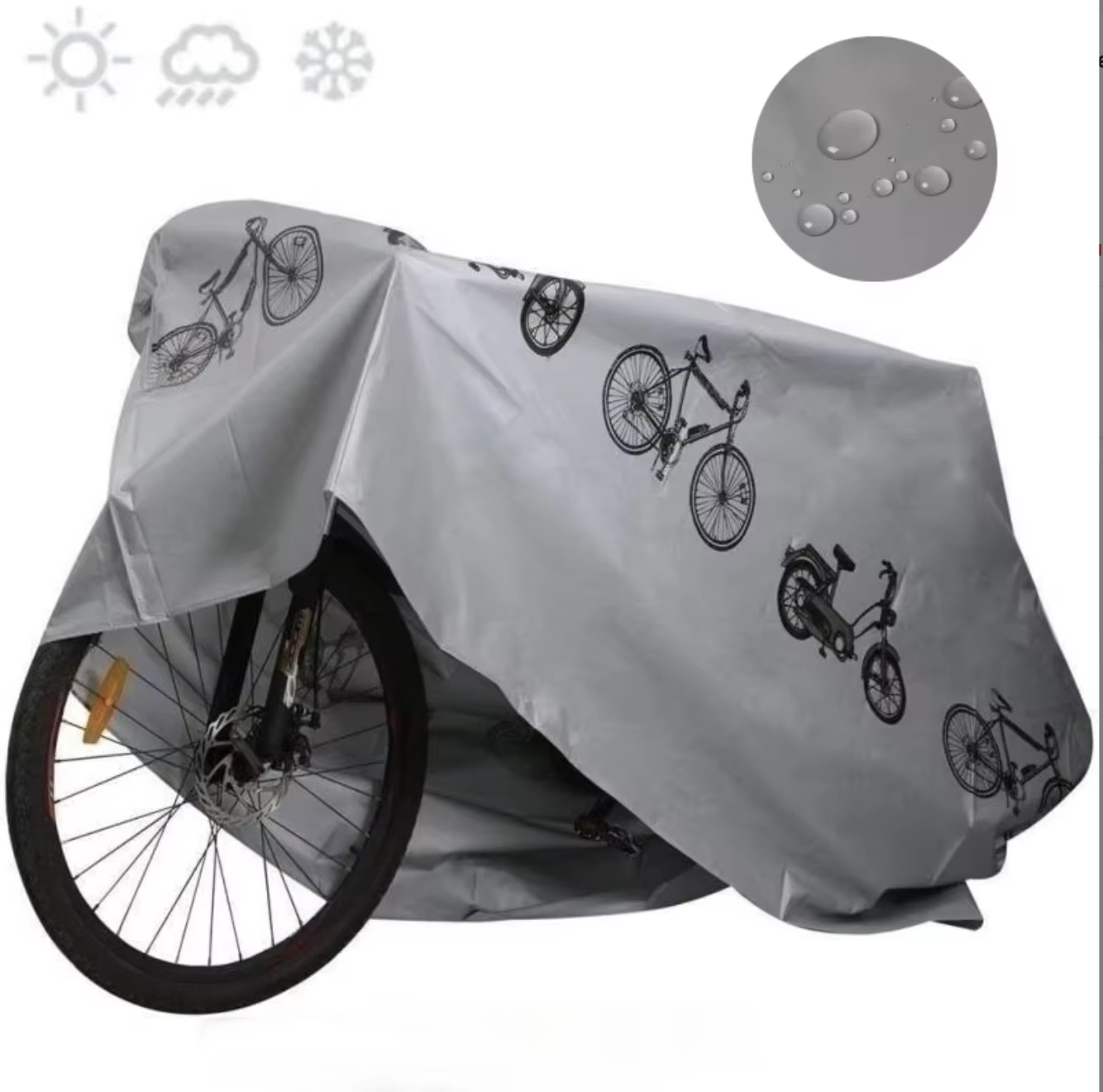 Housse de protection pour vélo et moto, imperméable, anti-poussière, anti-UV, protection extérieure,