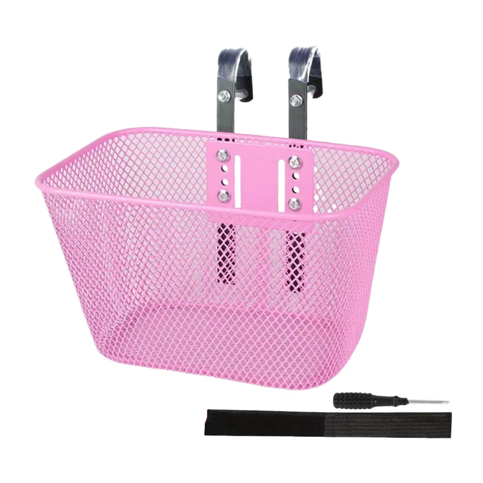 Panier de vélo pour enfants en métal, pratique, facile à installer, universel, résistant aux intempé