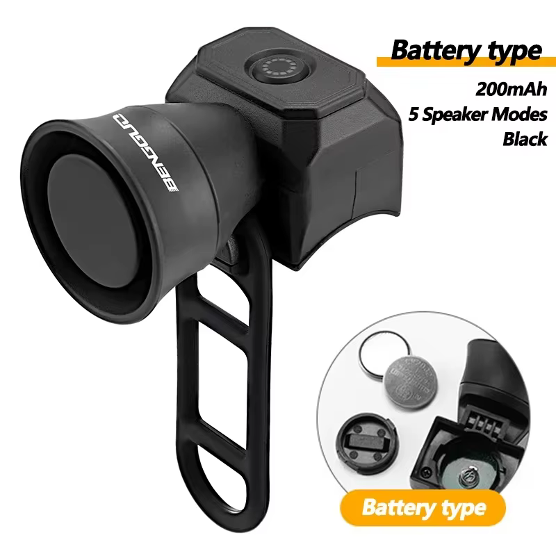 Vélo, VTT, vélo de route, klaxon électrique, recharge par batterie/USB, sonnette électronique étanch