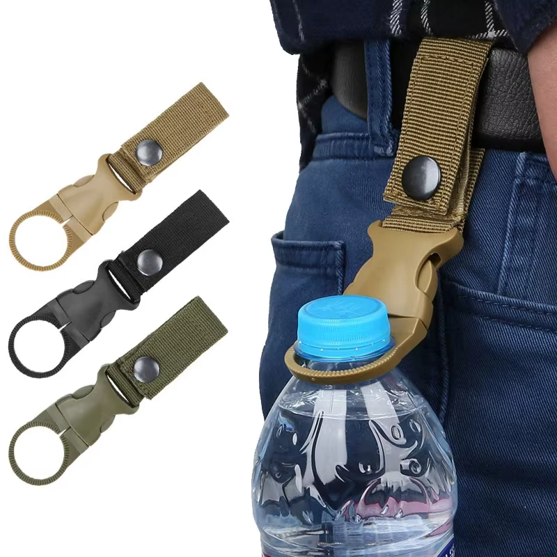 Mousqueton en nylon EDC pour porte-bouteille d'eau, crochet de sangle, clip de ceinture d'escalade e