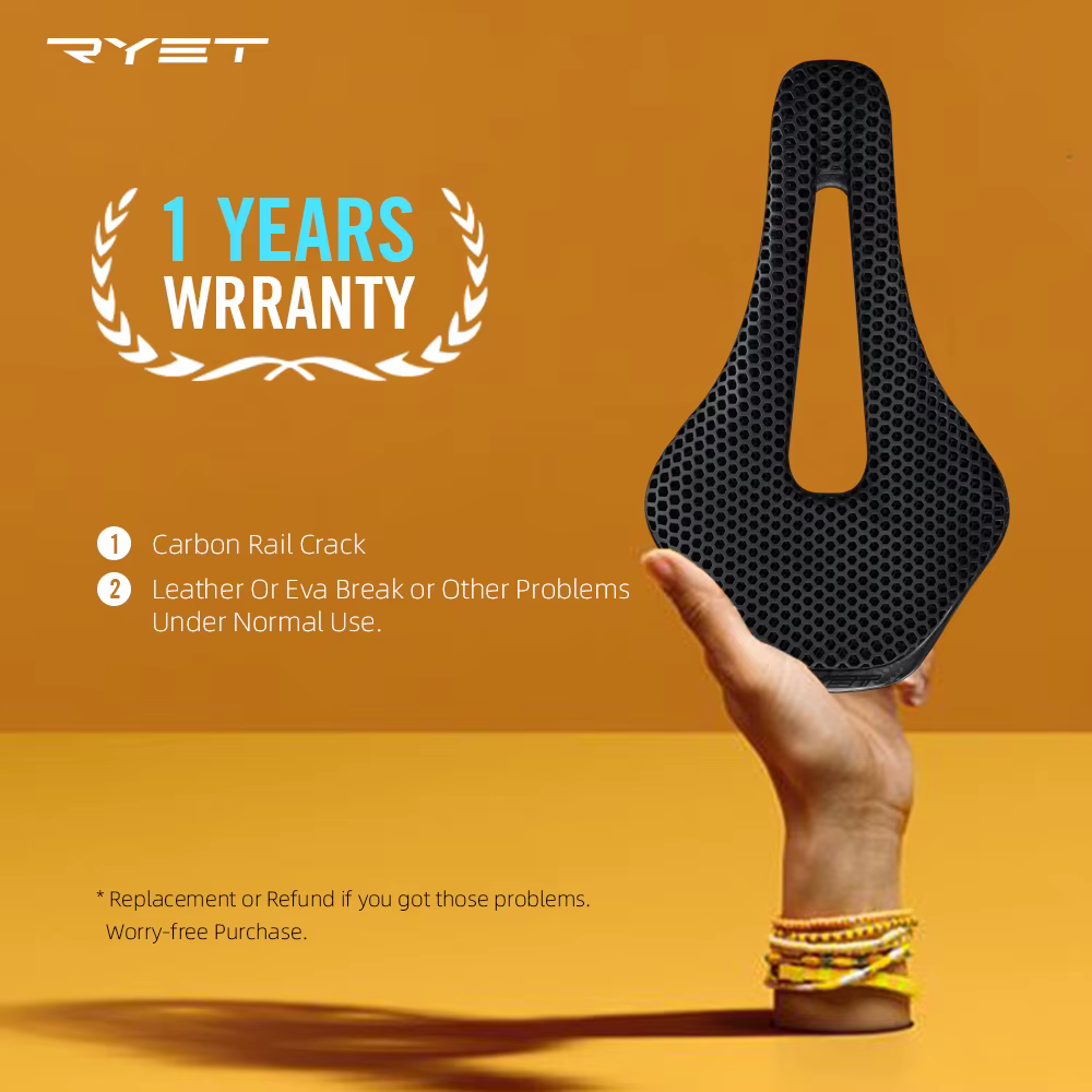 RYET 3D imprimé selle de vélo ultraléger en Fiber de carbone creux confortable respirant vtt gravier