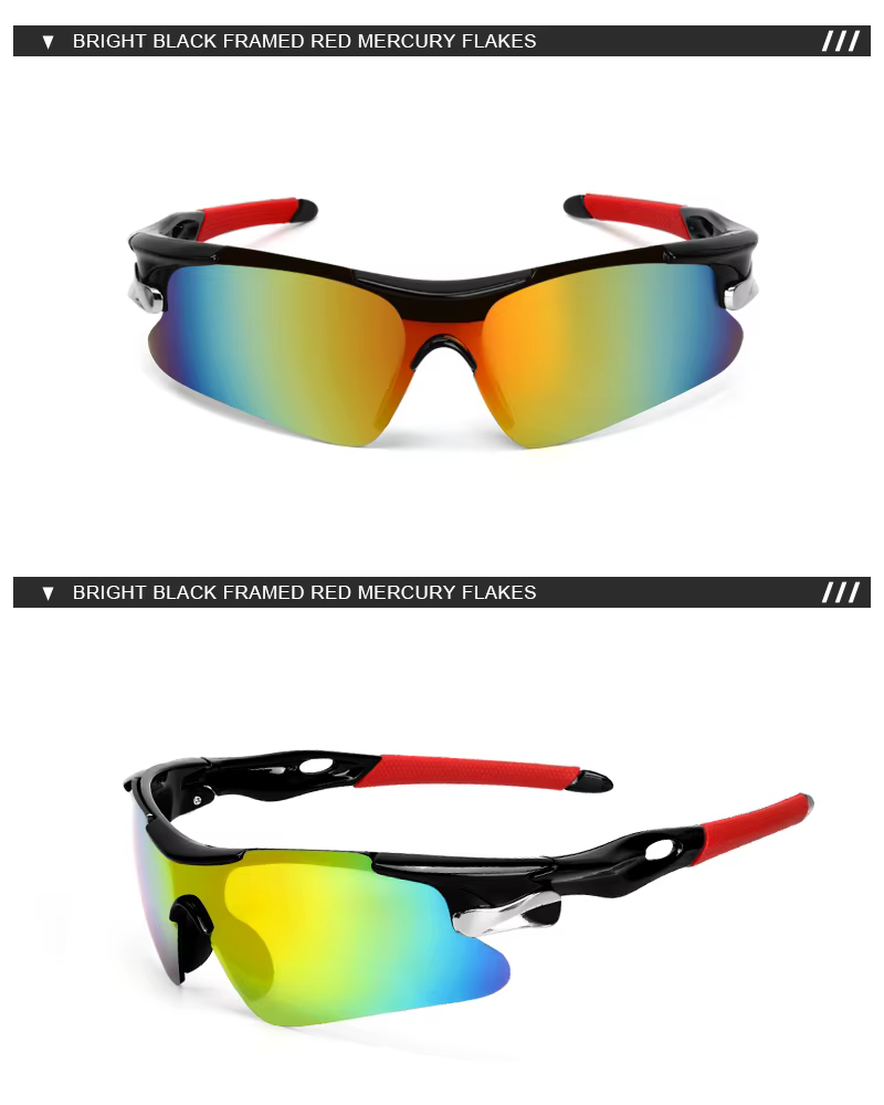 RIDERACE Sport Hommes Lunettes De Soleil Route Vélo Lunettes De Montagne Cyclisme Équitation Protect