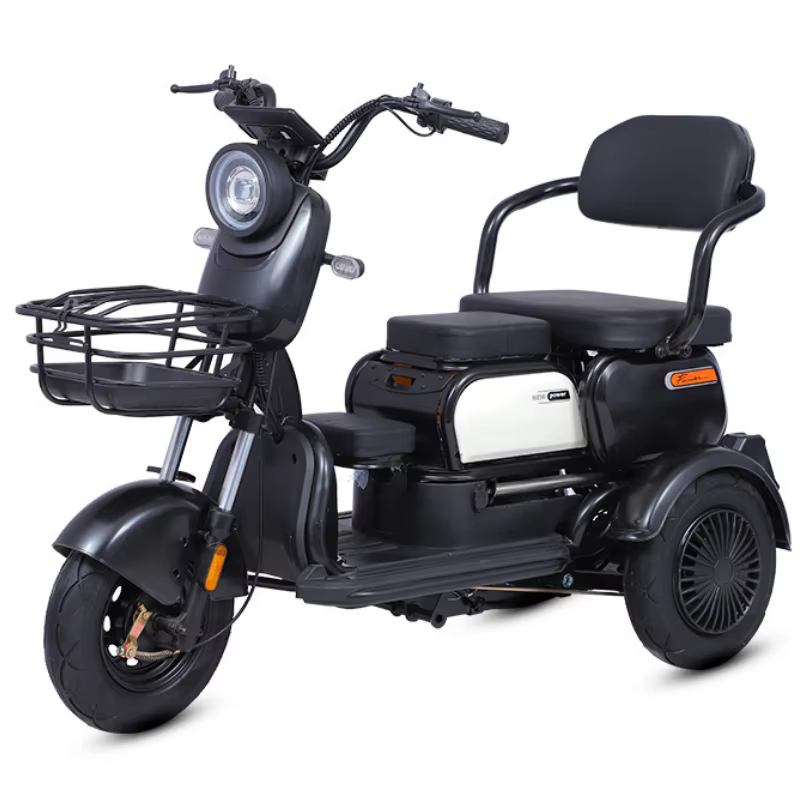 Tricycles électriques à 3 roues pour adultes, 1000W, scooter électrique pour parents et enfants, ave