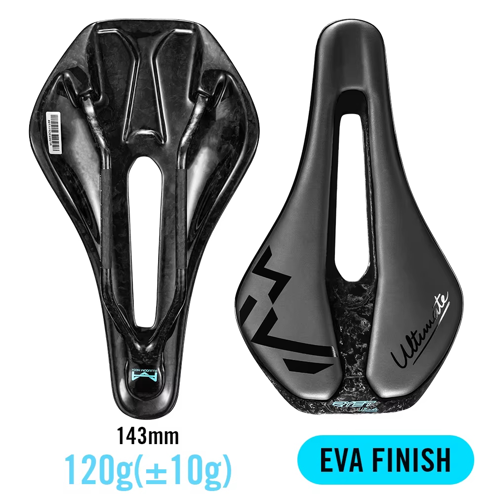 Selle de vélo en carbone 3D RYET X15 240*135/143mm, confortable et respirante, pour VTT, gravel, rou