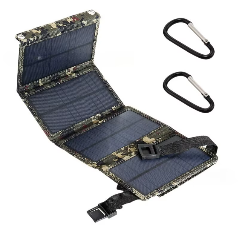 4 fois 100 W panneau solaire pliable 20 w/h panneaux solaires portables chargeur rapide USB 5 V DC p