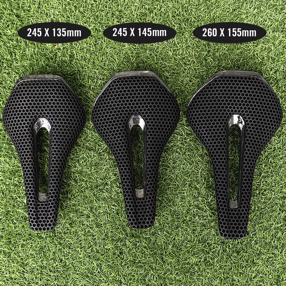 RYET 3D imprimé selle de vélo entièrement en carbone 245mm * 135/145/155mm selle de vélo pour vtt gr