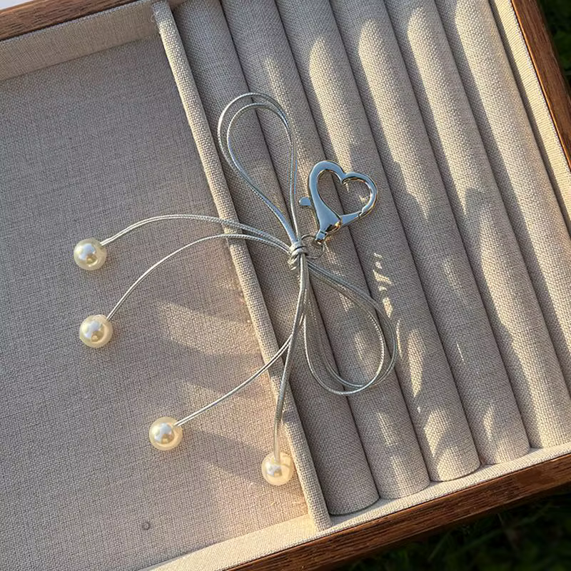 Accessoires de sac à nœud en dentelle, pendentif de téléphone portable, porte-clés en dentelle, pend
