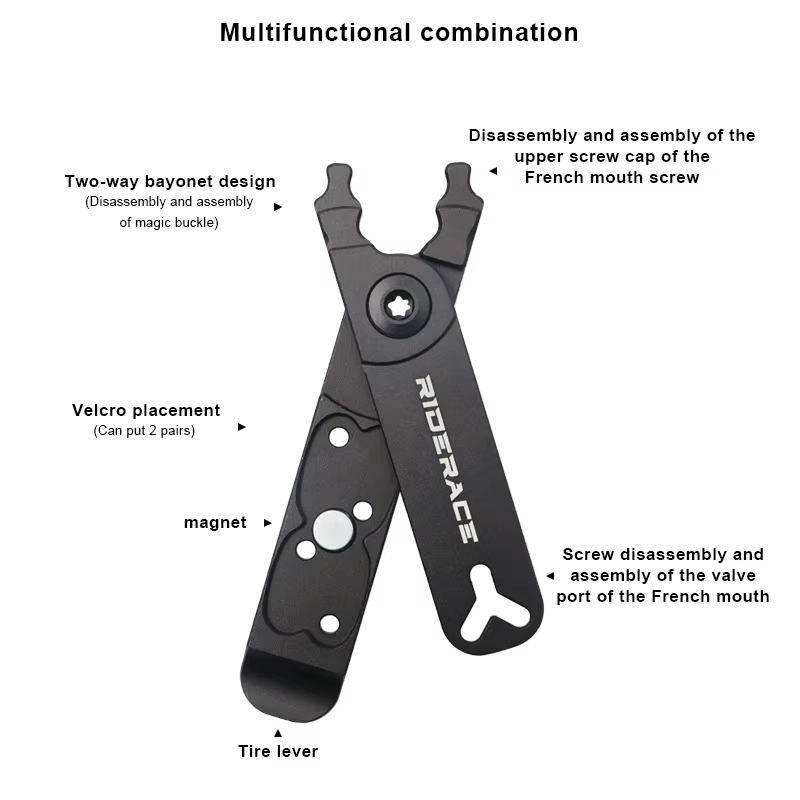Ensemble d'outils de réparation de chaîne de vélo, connecteur de chaîne, verrouillage à maillons rap