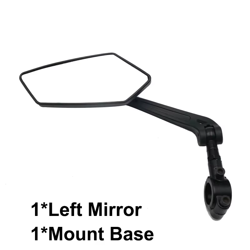 Rétroviseur de vélo : Miroir réglable pour guidon gauche/droite, vision arrière claire et large, réf