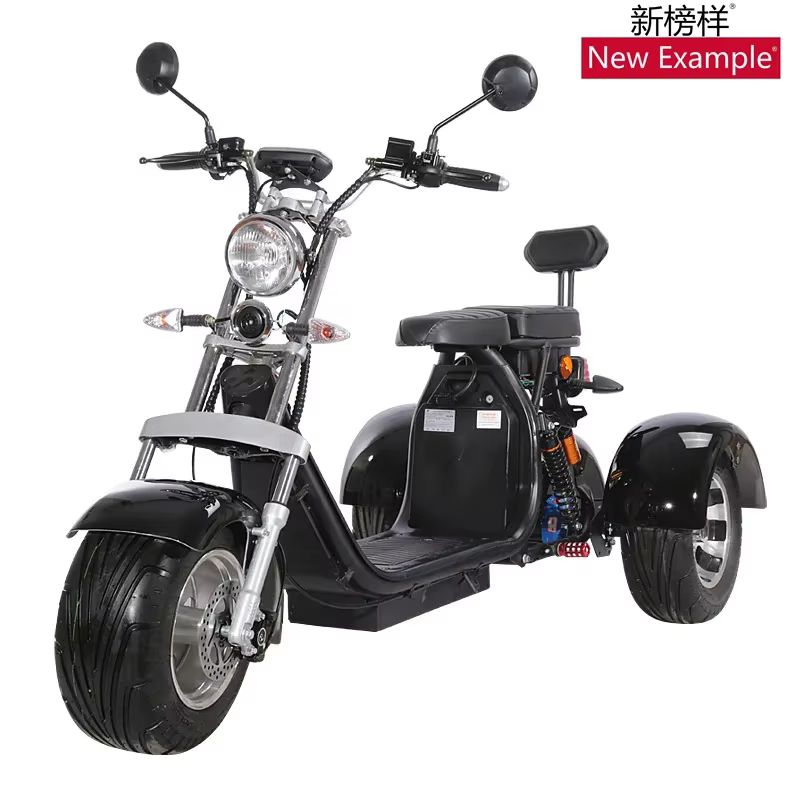 Tricycle électrique 12 pouces avec pneus larges pour adultes, 3000W60V40AH, batterie au lithium amov