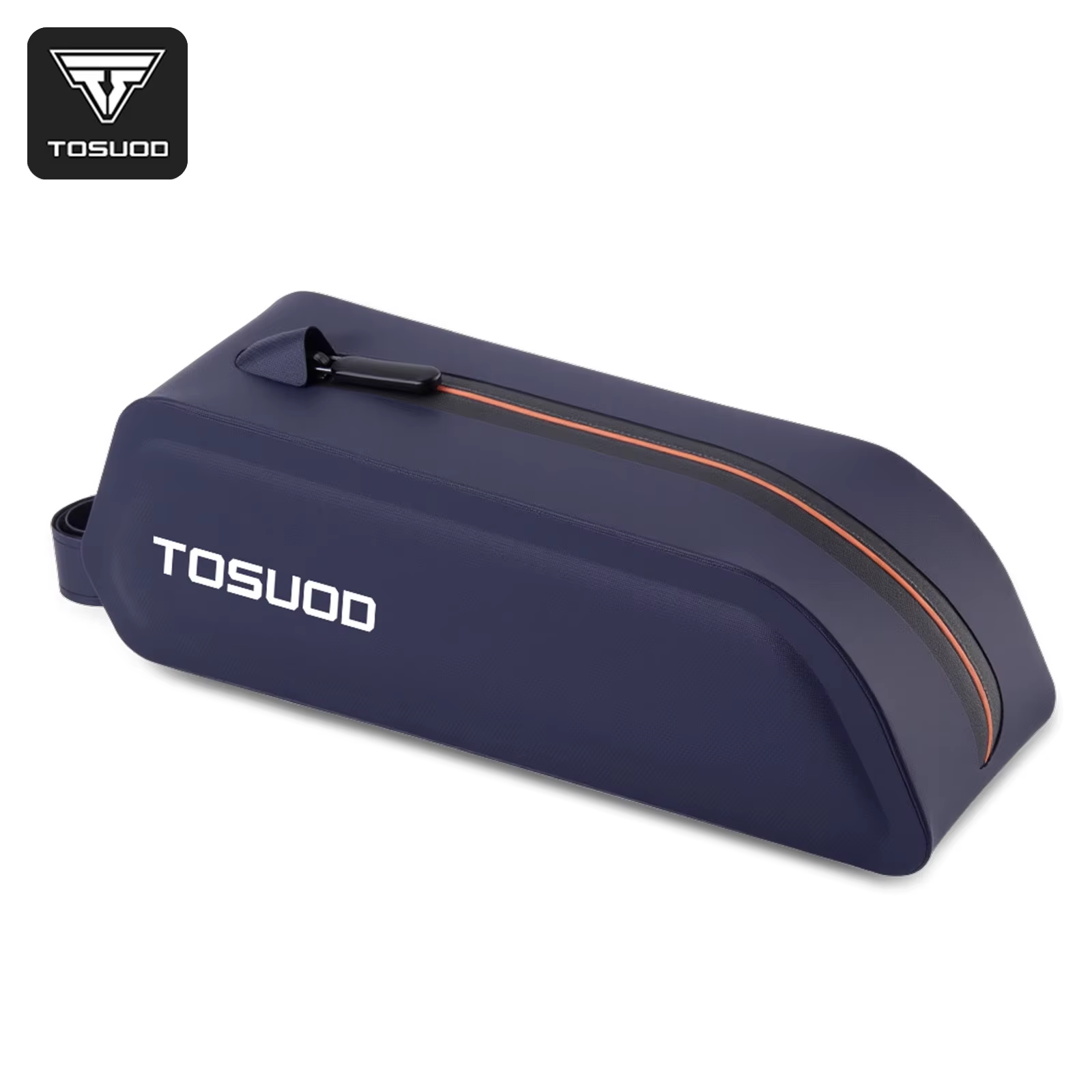 TOSUOD – sac de vélo imperméable pour tube supérieur, capacité de 1,3 l, fixation par sangle, réfléc