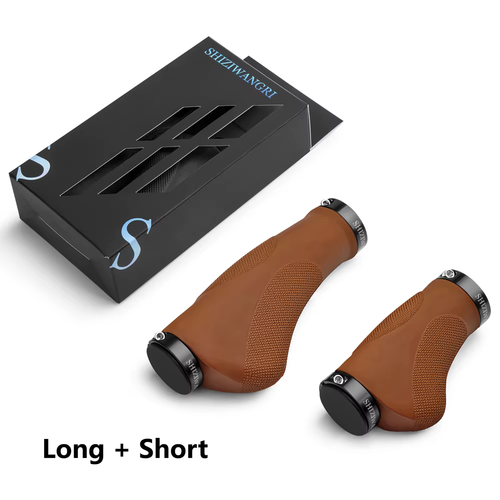 SHIZIWANGRI guidon de vélo poignées ergonomiques en caoutchouc TPR confortable pour vélos à vitesse