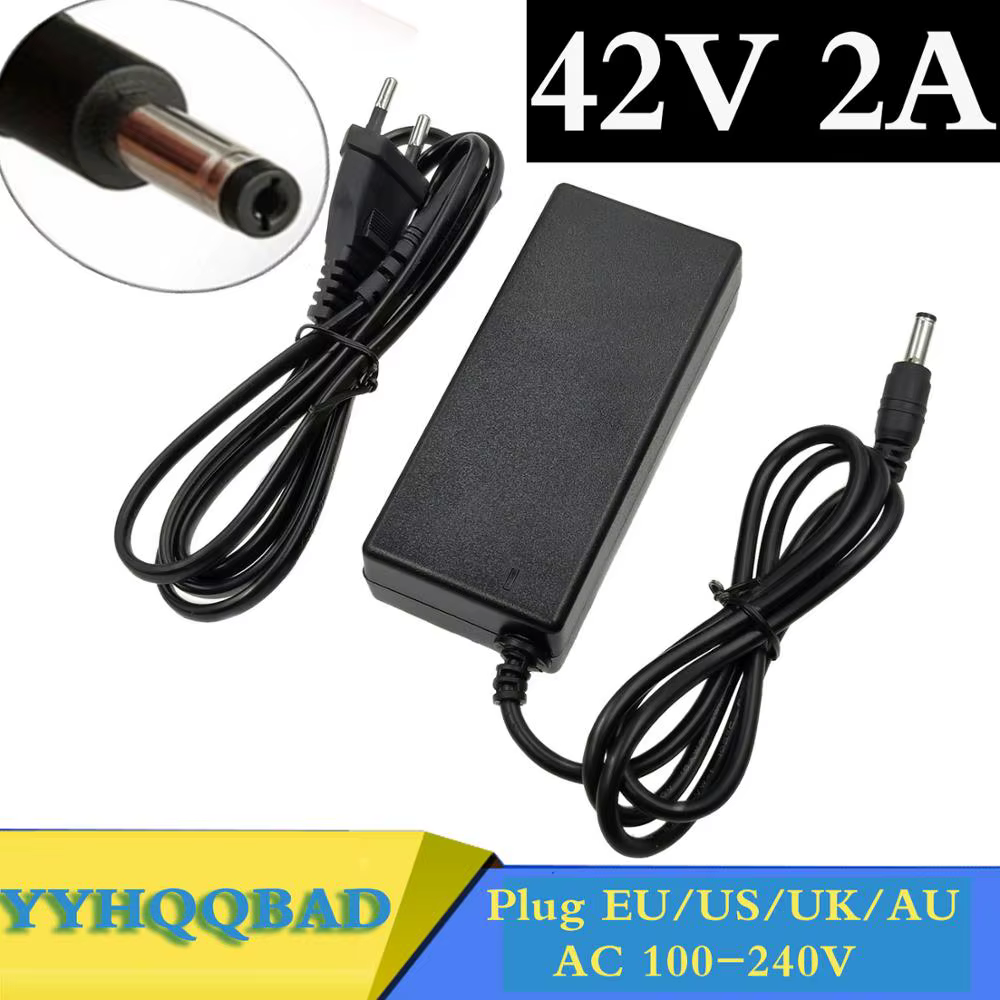Chargeur de batterie de vélo électrique 36V 2A, 42V 2a, Lithium Li-ion, li-poly, pour Scooter série 