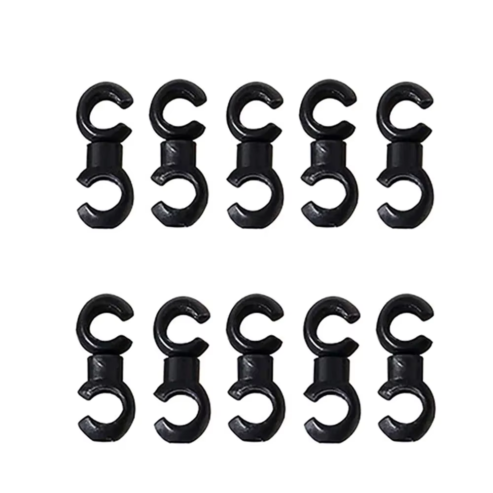 10 pièces/ensemble Clips de ligne transversale de vélo Clips de câble transversal en forme de S pour