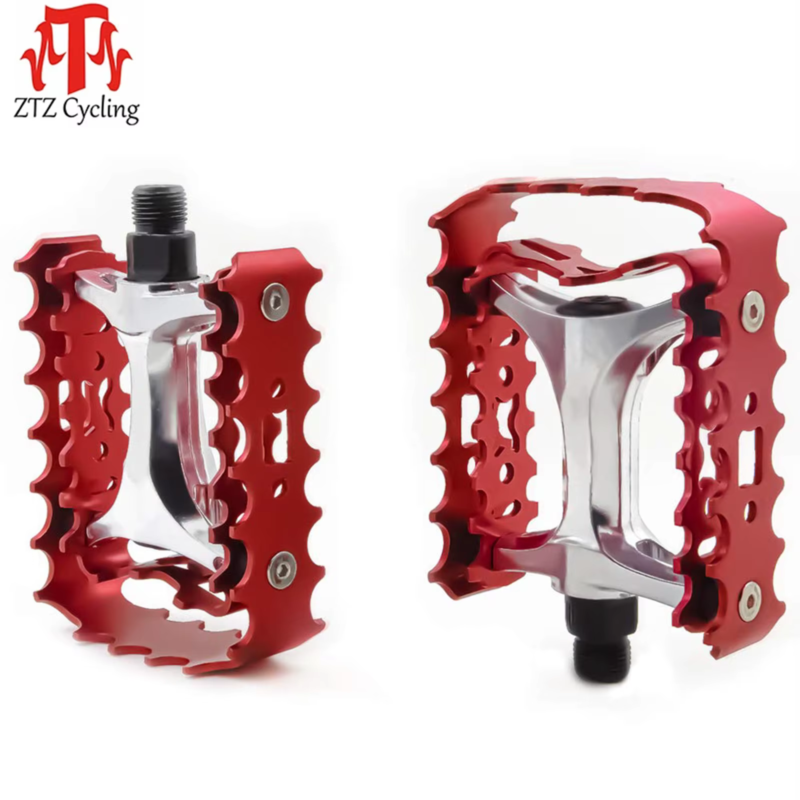 ZTZ – pédales d'accessoires de vélo, pédales en alliage d'aluminium de 9/16 pouces, pour vélos de mo