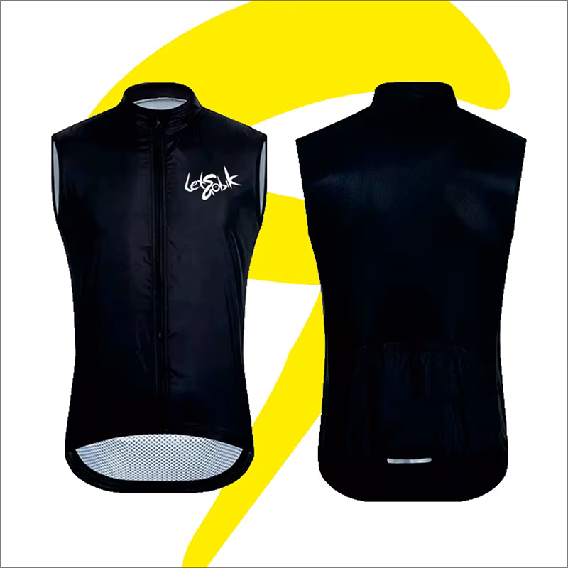 LETS GOBIK-Veste d'équitation coupe-vent respirante pour homme, gilet de vélo de route, conception d