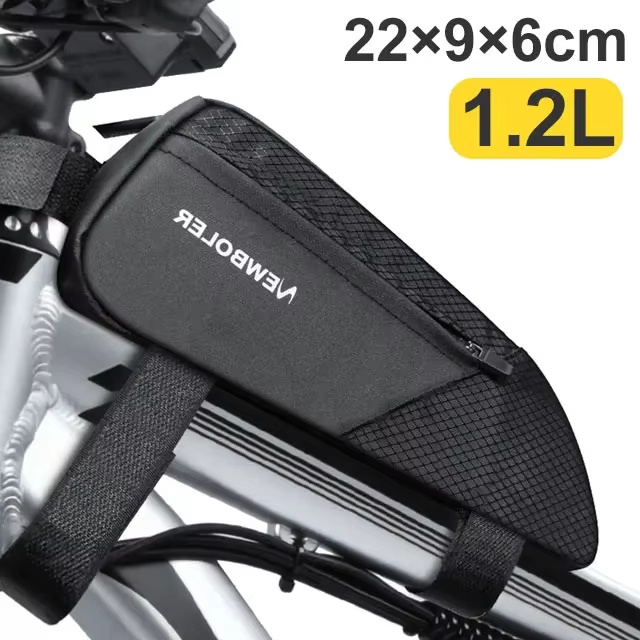 Sac de vélo étanche, sac de cadre de Tube avant supérieur de cyclisme, grande capacité, sacoche de v