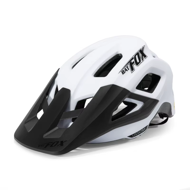 Casque de vélo taille S 51-55CM blanc, casque de vélo de montagne moulé en une seule pièce, casque d