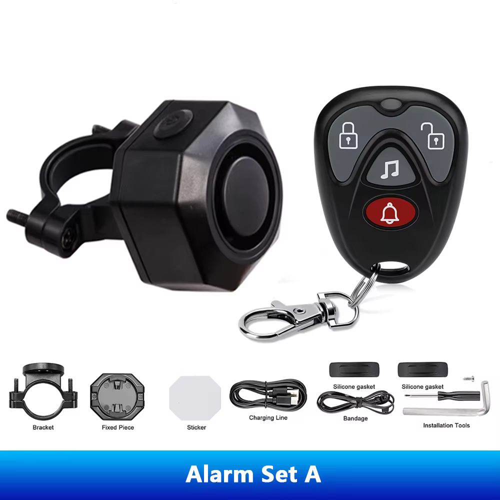 Hollarm – alarme antivol pour vélo, Vibration sans fil, chargement USB, système de sécurité pour mot