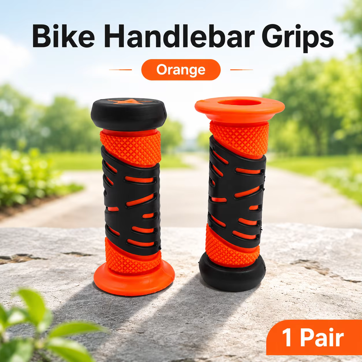 Poignées de guidon de vélo pour enfants, antidérapantes, légères, en caoutchouc, pour filles et garç