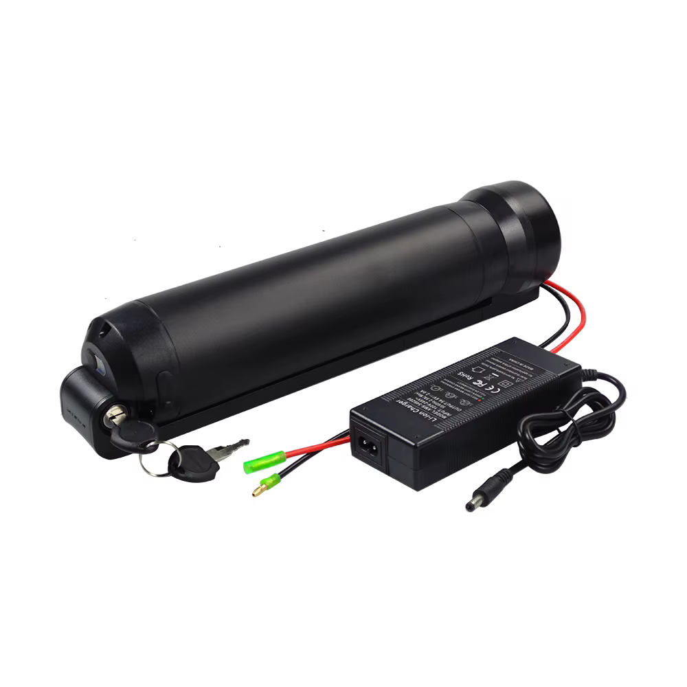 Mini bouteille de batterie de vélo électrique avec chargeur, remplacement de batterie Rideup1, 24V, 
