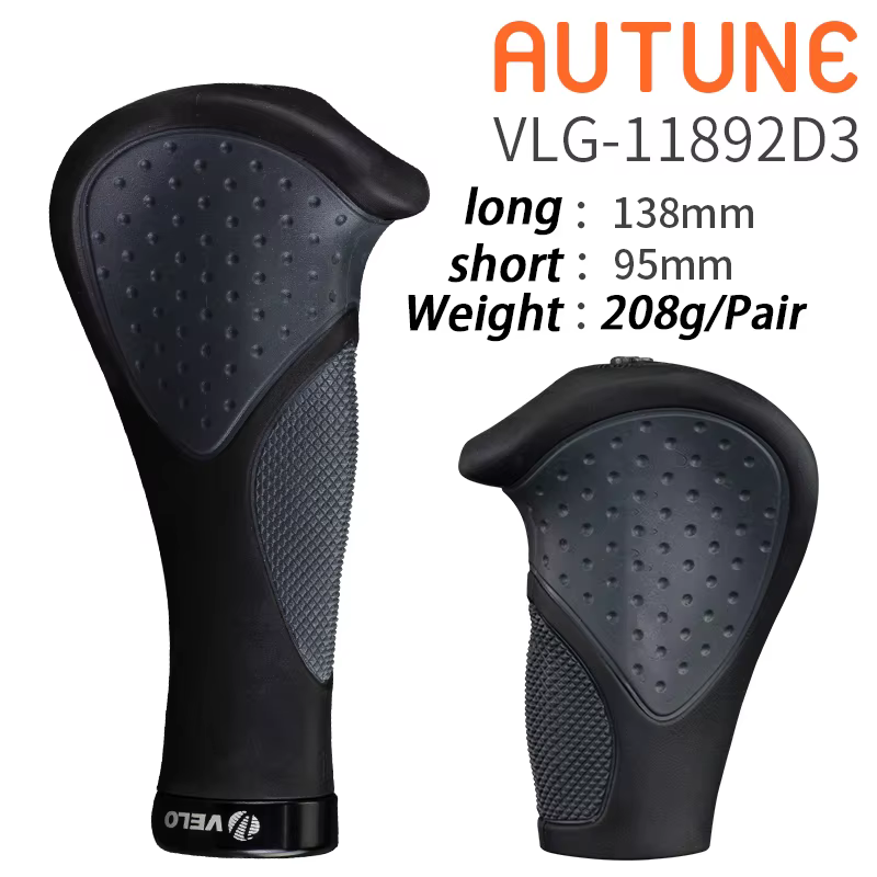 VELO poignées de vélo originales 136/138mm confort ergonomique verrouillage absorbant les chocs anti