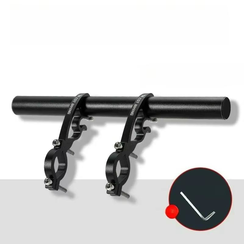 Barre d'extension pour ordinateur de vélo, support de téléphone et éclairage pour guidon en carbone,