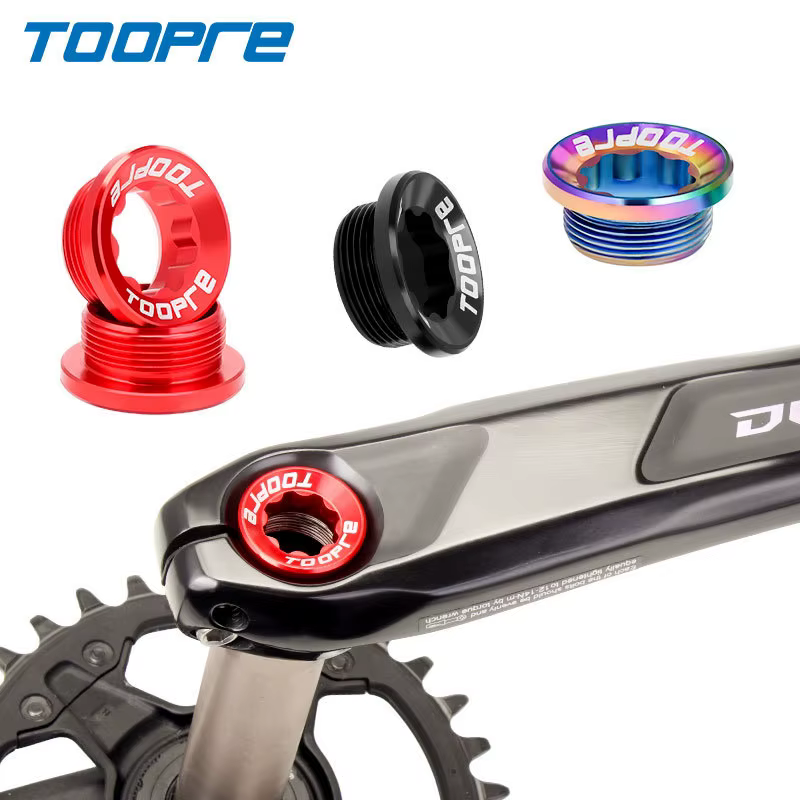TOOPRE VTT vis en alliage d'aluminium vtt roue à chaîne intégrée couvercle de manivelle Torx boulon 