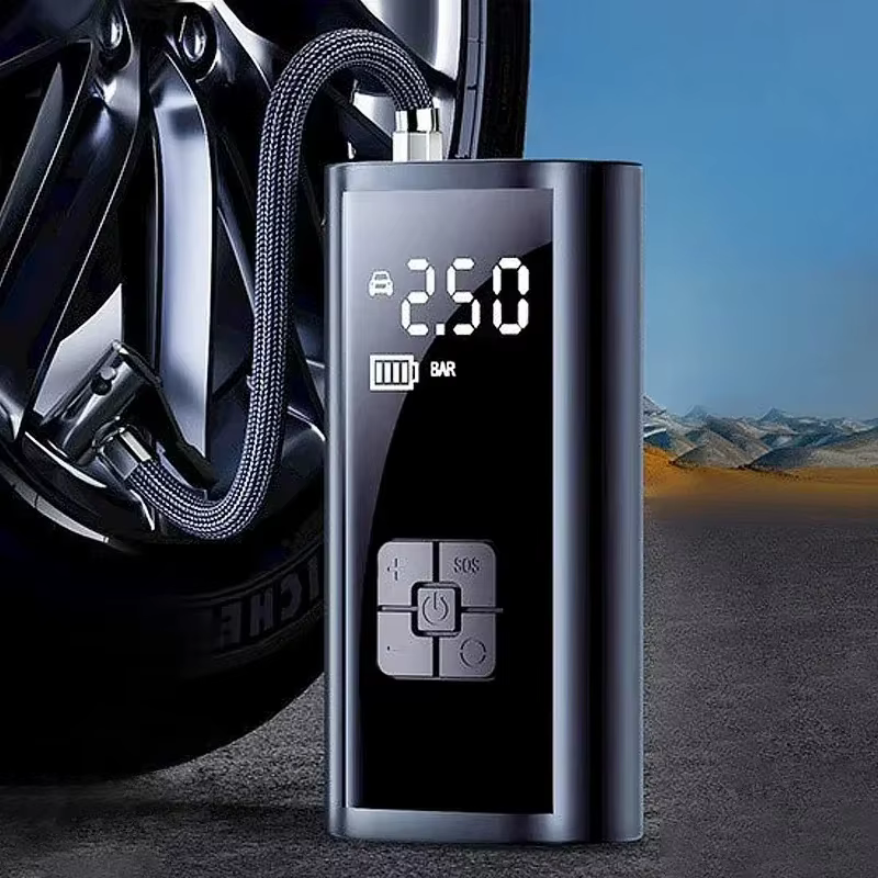 Gonfleur de pneus portable, gonfleur électrique rechargeable pour voiture, vélo, compresseur d'air n