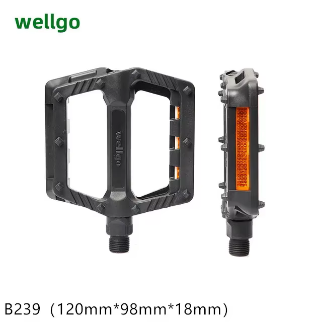 WELLGO - Paire de pédales VTT - Pédales de vélo de montagne et de route - Pédales double roulement D