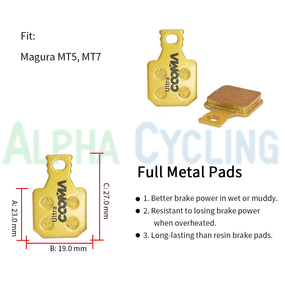 Plaquettes de frein à disque de vélo pour plaquettes Magura 8.R 8.P 8.S, étrier MT5 MT7, 4 paires, e