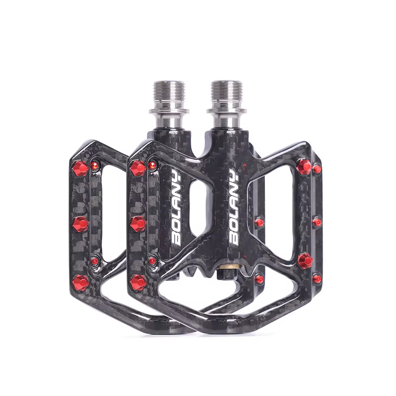 Pédales de Vélo en Fibre de Carbone Ultralégères BOLANY - Antidérapantes, pour Vélo de Route et VTT,