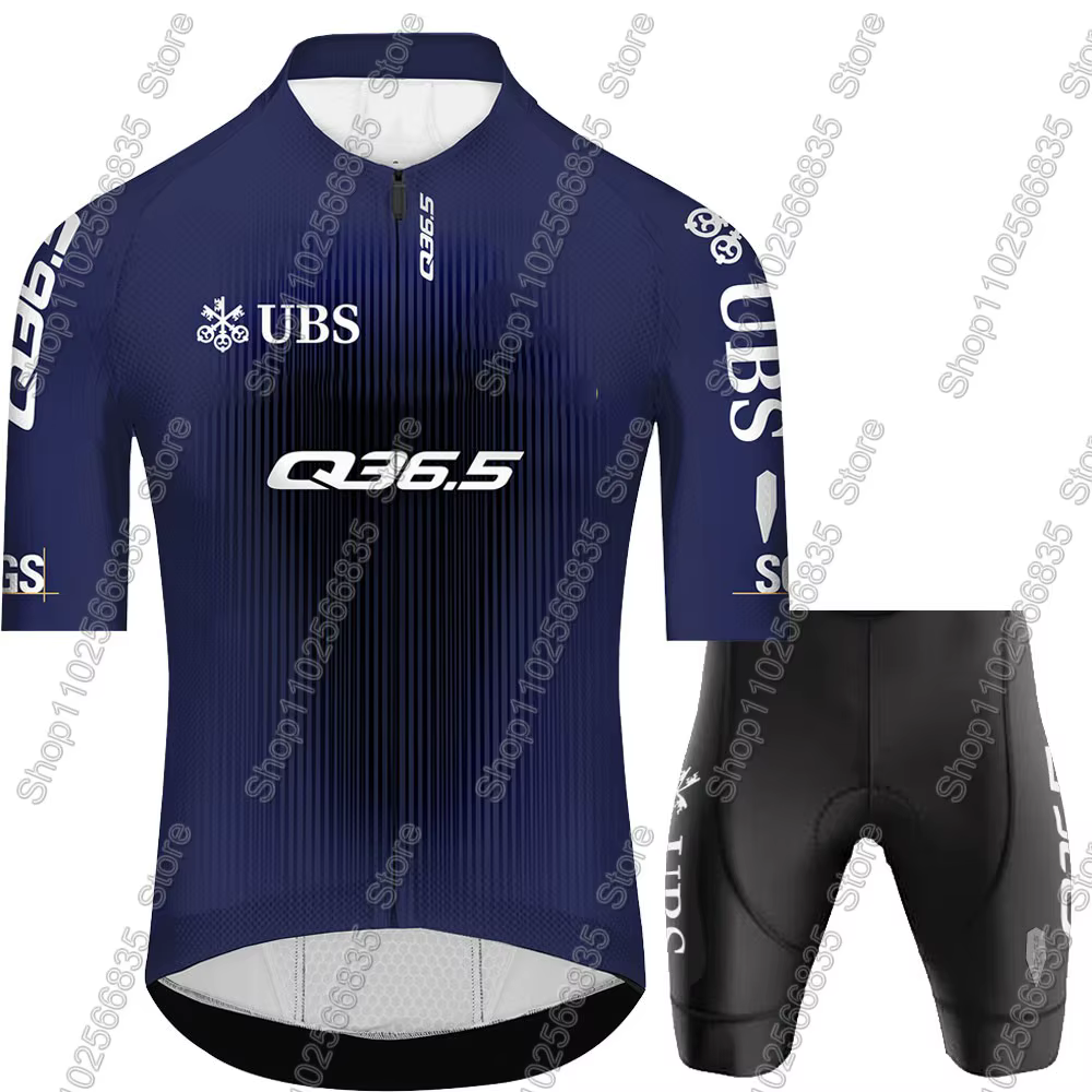 Ensemble de maillot de cyclisme Pro Team Q36.5 2026, manches courtes, vêtements de Suisse, chemises