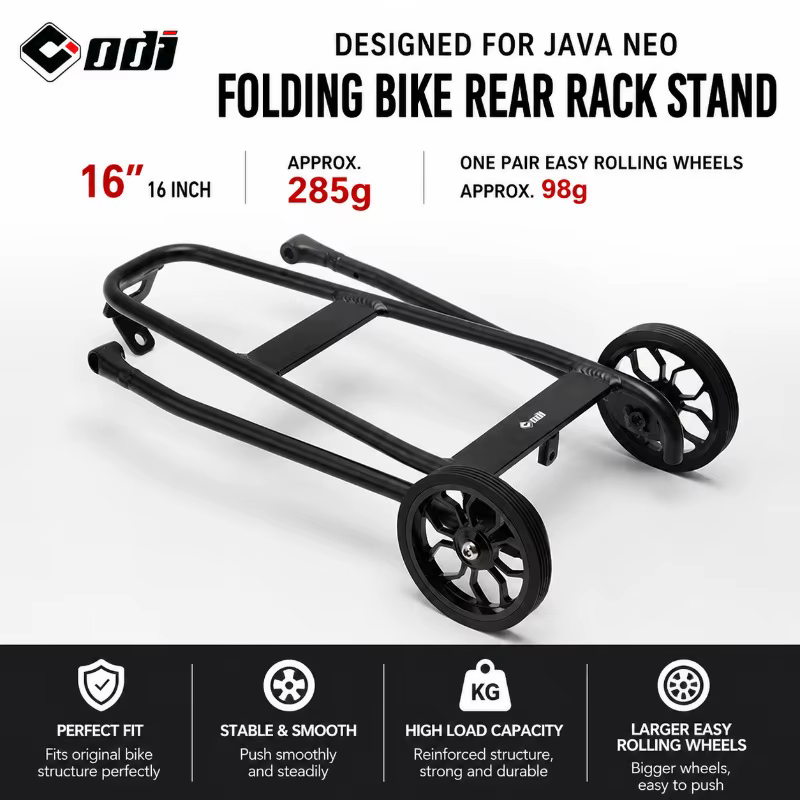 Porte-bagages arrière ODI pour vélo pliant Brompton JAVANEO, porte-bagages en alliage d'aluminium av