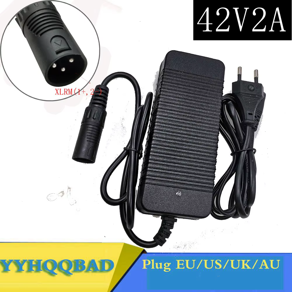Chargeur de batterie au lithium pour vélo électrique, pipeline 42V, 36V, 10S, vélo électrique, prise