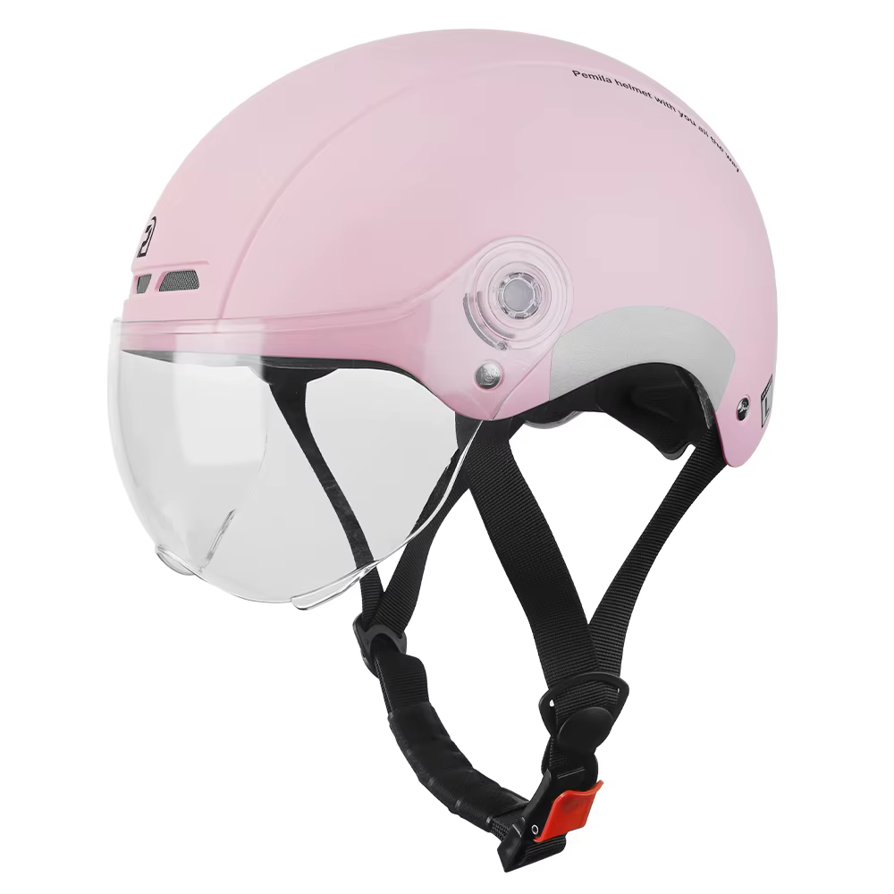 PEMILA casque de cyclisme avec lunettes lentille Protection des oreilles autocollant réfléchissant c