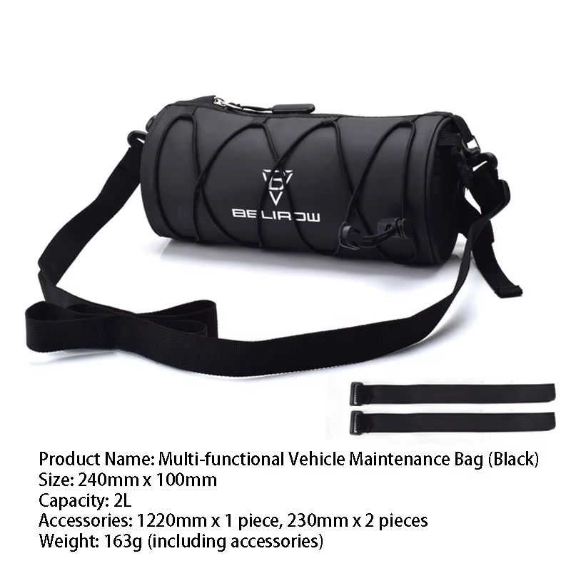 Sac de guidon de vélo 2L 5L, sac avant de vélo, sac à bandoulière, sac de rangement avec bandoulière