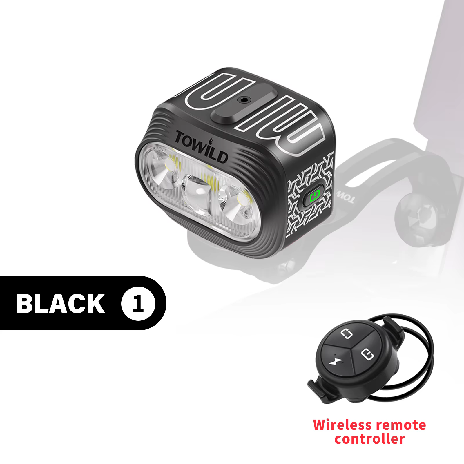 TOWILD BLMINI – éclairage de vélo avec faisceau focalisé/diffus, 1000LM, lampe LED rechargeable pour